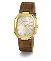 GUESS Mens Brown Gold Tone Date Watch angle