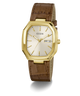 GUESS Mens Brown Gold Tone Date Watch angle