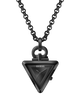 GUESS Mens Black Analog Watch Pendant