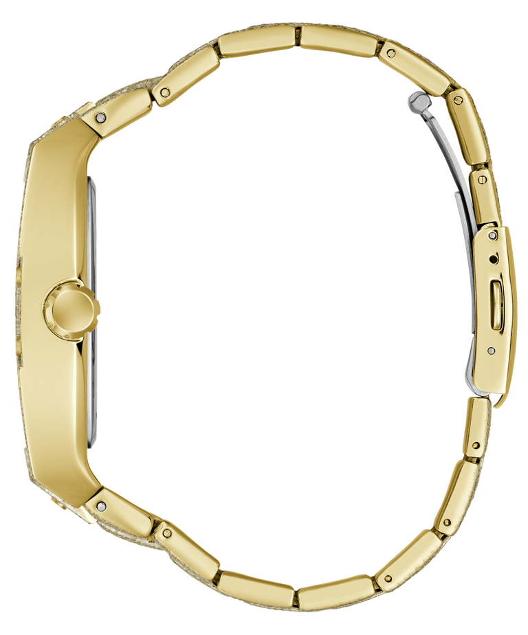 GUESS Mens Venix Gold Tone Multi-function Watch