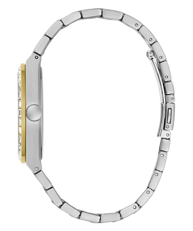 side of GUESS Mens 2-Tone Date Watch