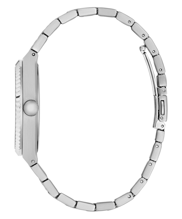 GUESS Mens Silver Tone Date Watch side