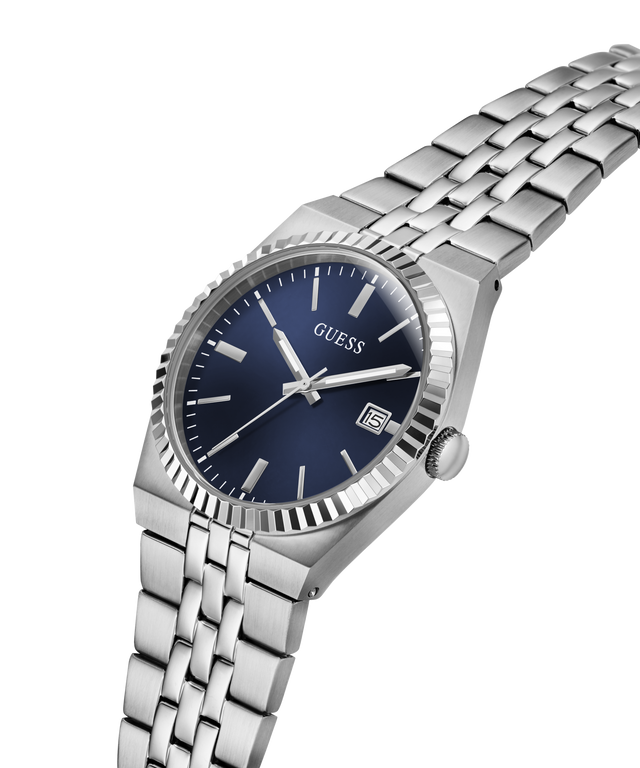 GUESS Mens Silver Tone Date Watch lifestyle