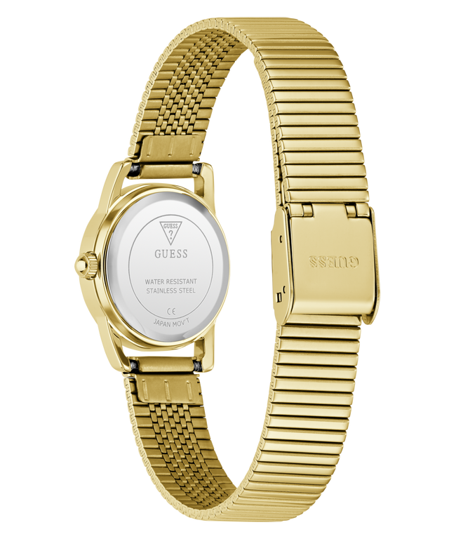 GUESS Archive Chris 95 Gold Tone Analog Watch caseback