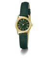 GUESS Archive Chris 95 Green Gold Tone Analog Watch