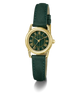 GUESS Archive Chris 95 Green Gold Tone Analog Watch