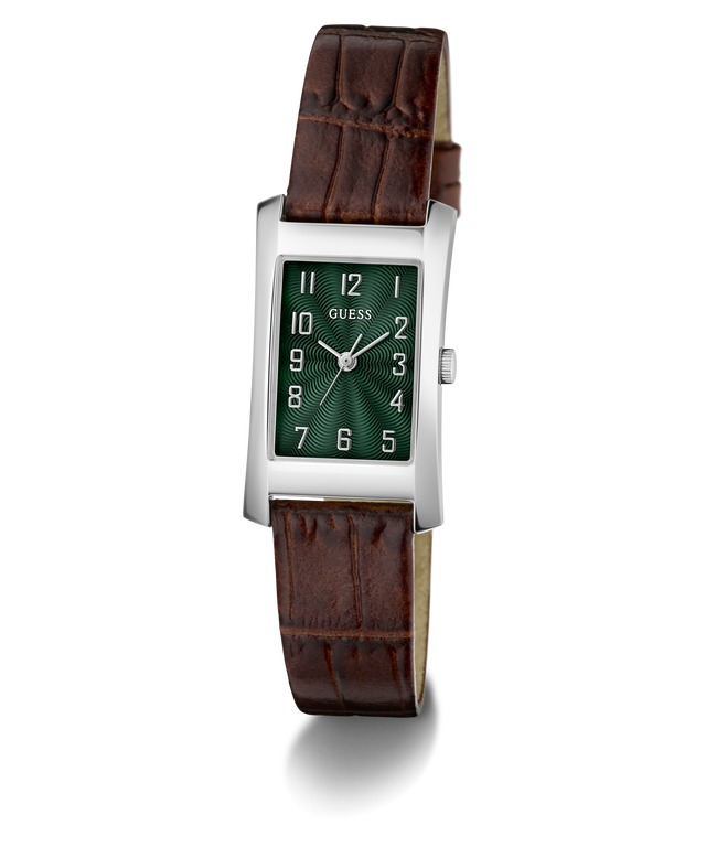 GUESS Archive Alex 90 Brown Silver Tone Analog Watch