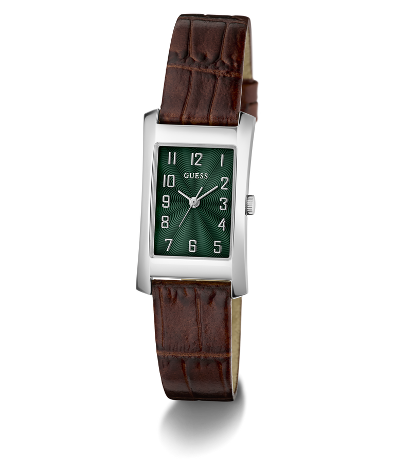 GUESS Archive Alex 90 Brown Silver Tone Analog Watch