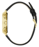 GUESS Archive Danny 90 Black Gold Tone Dual Time Watch side view