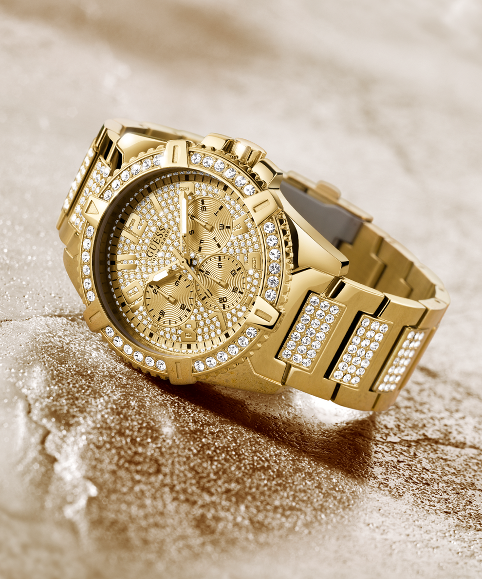 GUESS Mens Gold Watches Multi-function US Watch | - Tone GUESS U0799G2