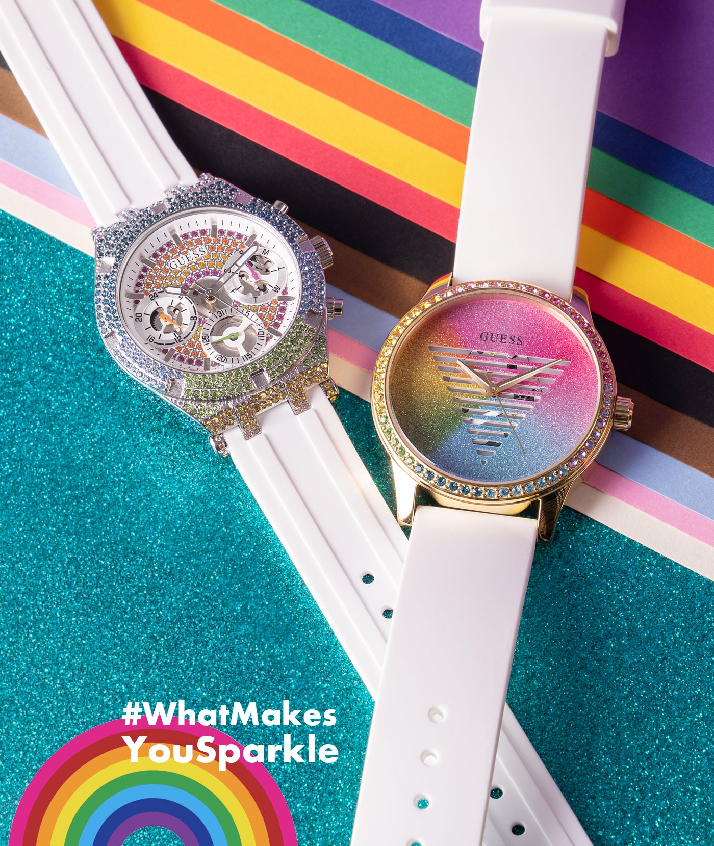 Silicon Glitter Digital LED Band Wrist Watch for Girls Pink Glitter Mu –  Hamster London International