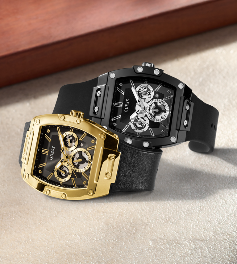 black and gold mens watches