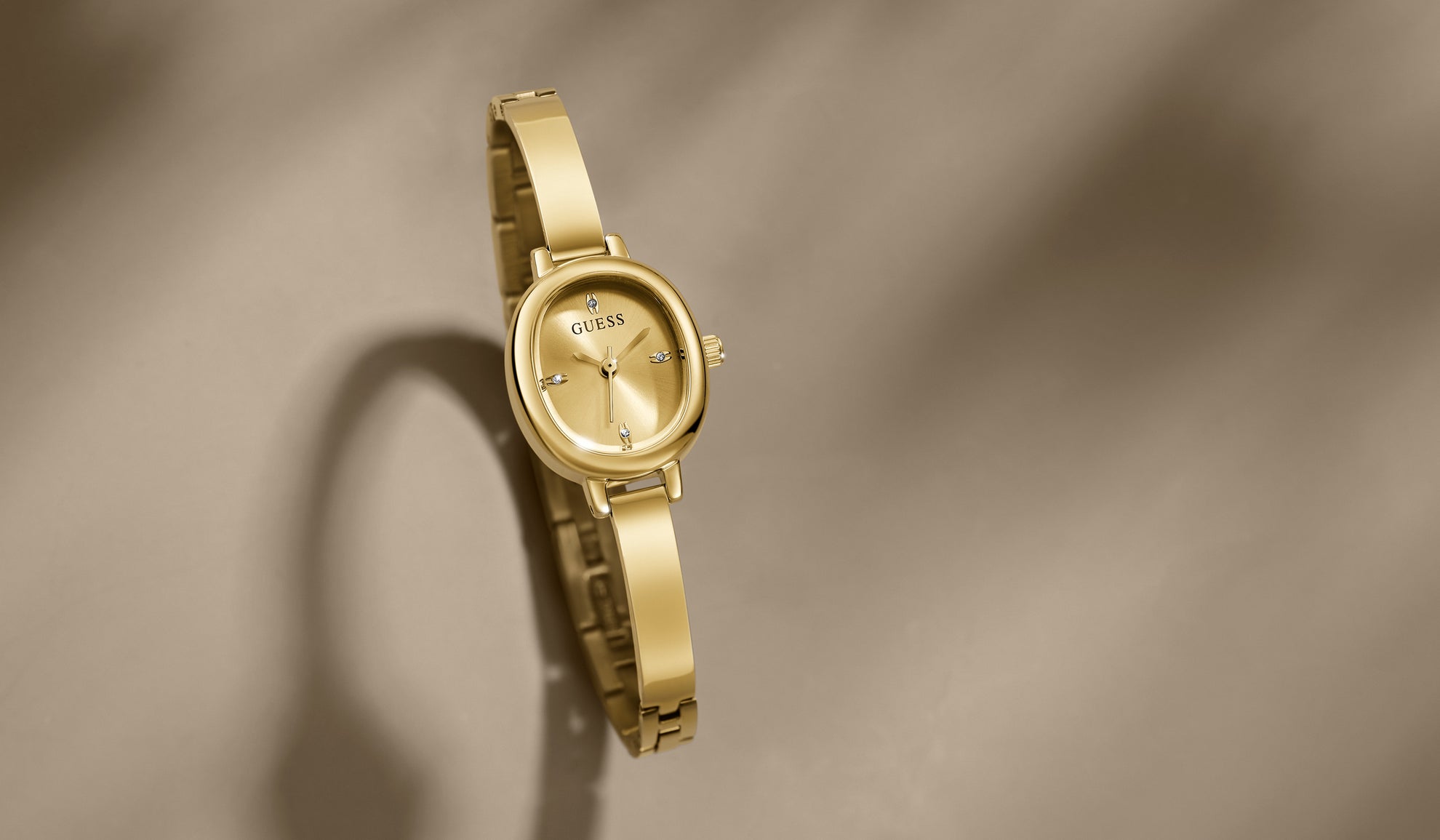 womens gold bangle watch