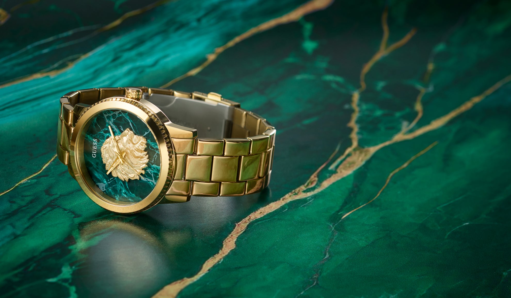 GUESS Mens Gold Tone Analog Watch GW0958G2 GUESS Watches US