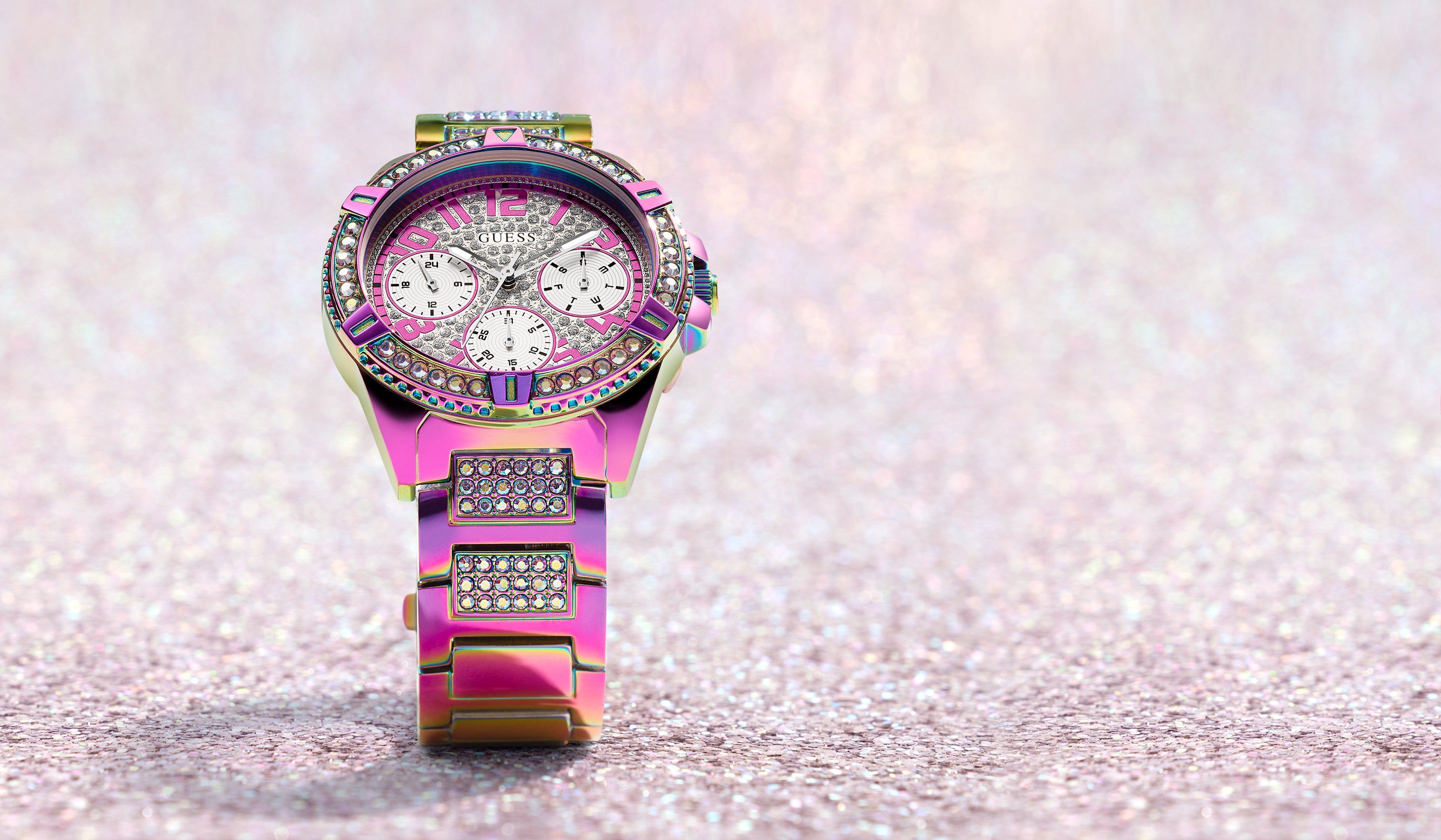 GUESS Ladies Iridescent Multi-function Watch - GW0044L1