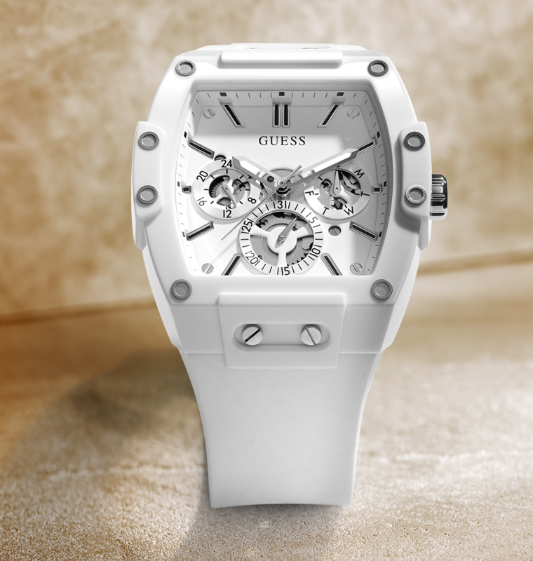 GUESS Mens White Multi-function Watch - GW0203G2 | GUESS Watches US