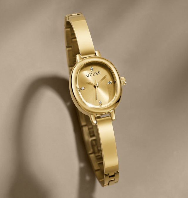 womens gold bangle watch