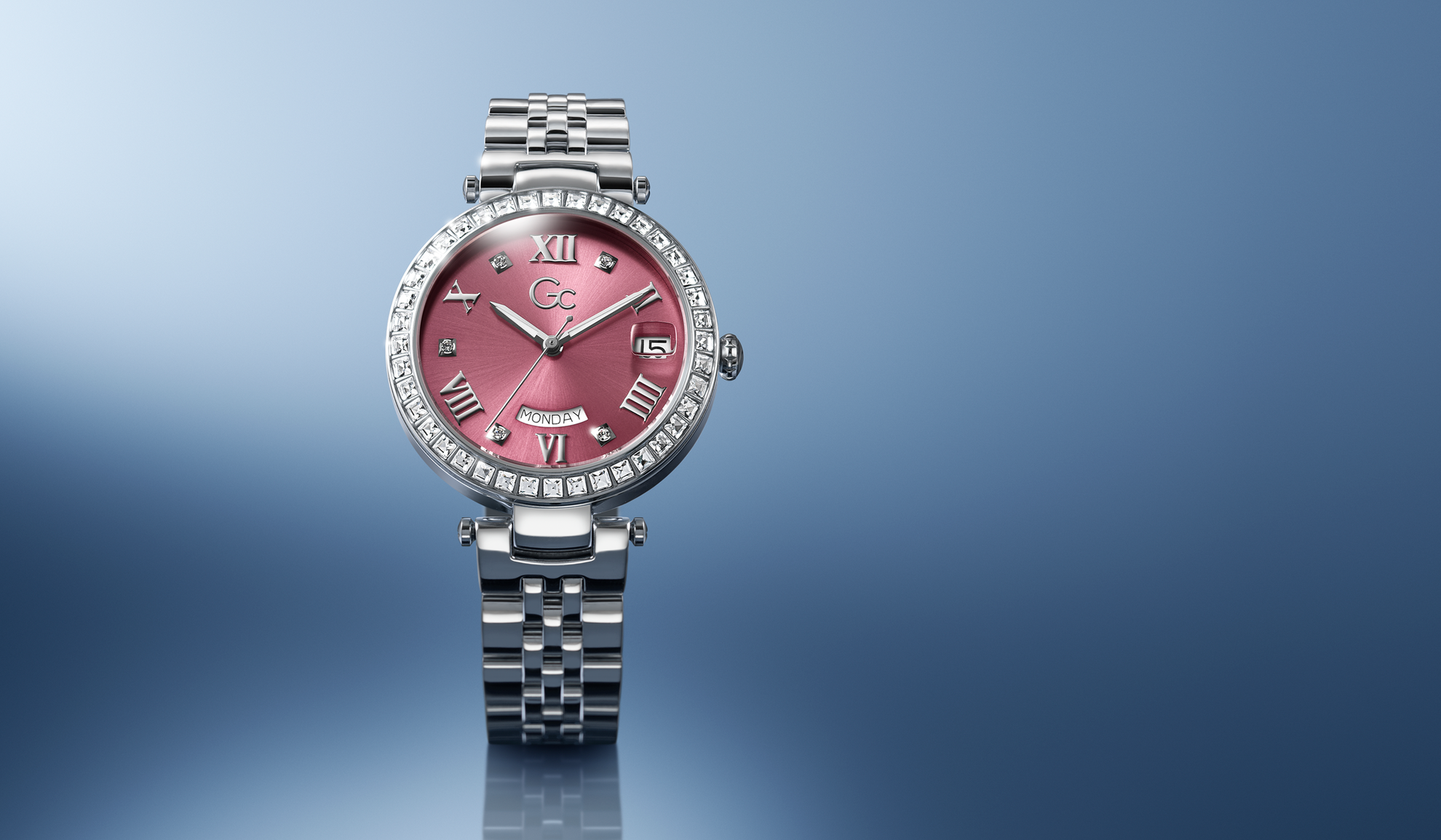 Z01024L3 Gc Ladies watch with pink dial