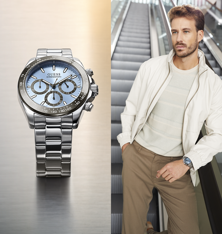 Guess Men's Watch Guess Men's Watches GENTS HEADLINE GW0571G1 Silicone Guess Men's Watch Guess Men's Watches GENTS HEADLINE GW0571G1 Silicone