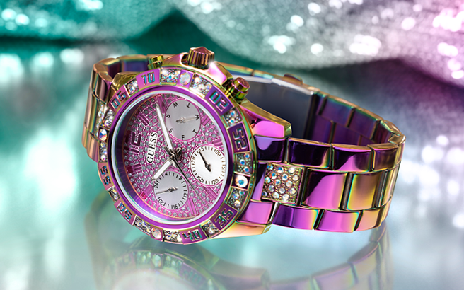 womens iridescent watch