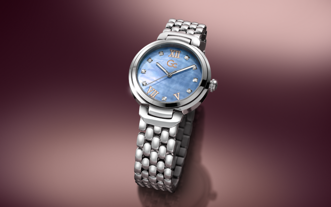 Montre GUESS Femme GW0471L2 – Boîtier Acier Inoxydable, Bracelet Mesh Or, Mouvement Quartz, étanche 30m