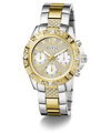 womens silver and gold glitz watch