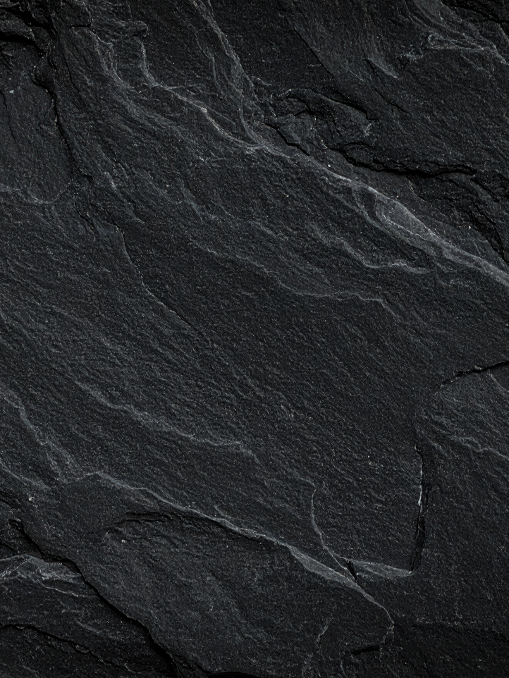 Close-up of dark gray stone texture