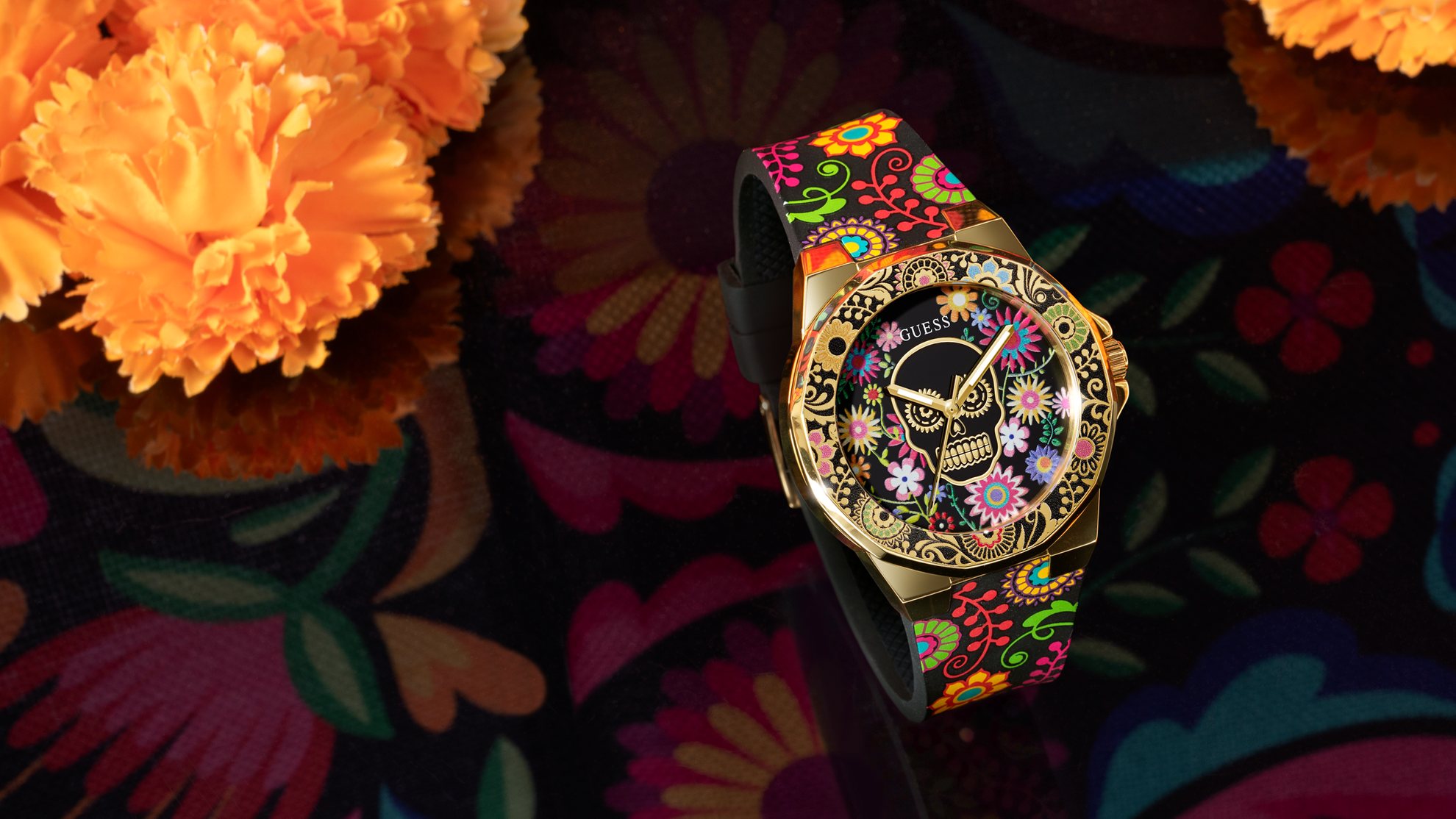 GUESS Ladies day of the dead watch gw0754l1