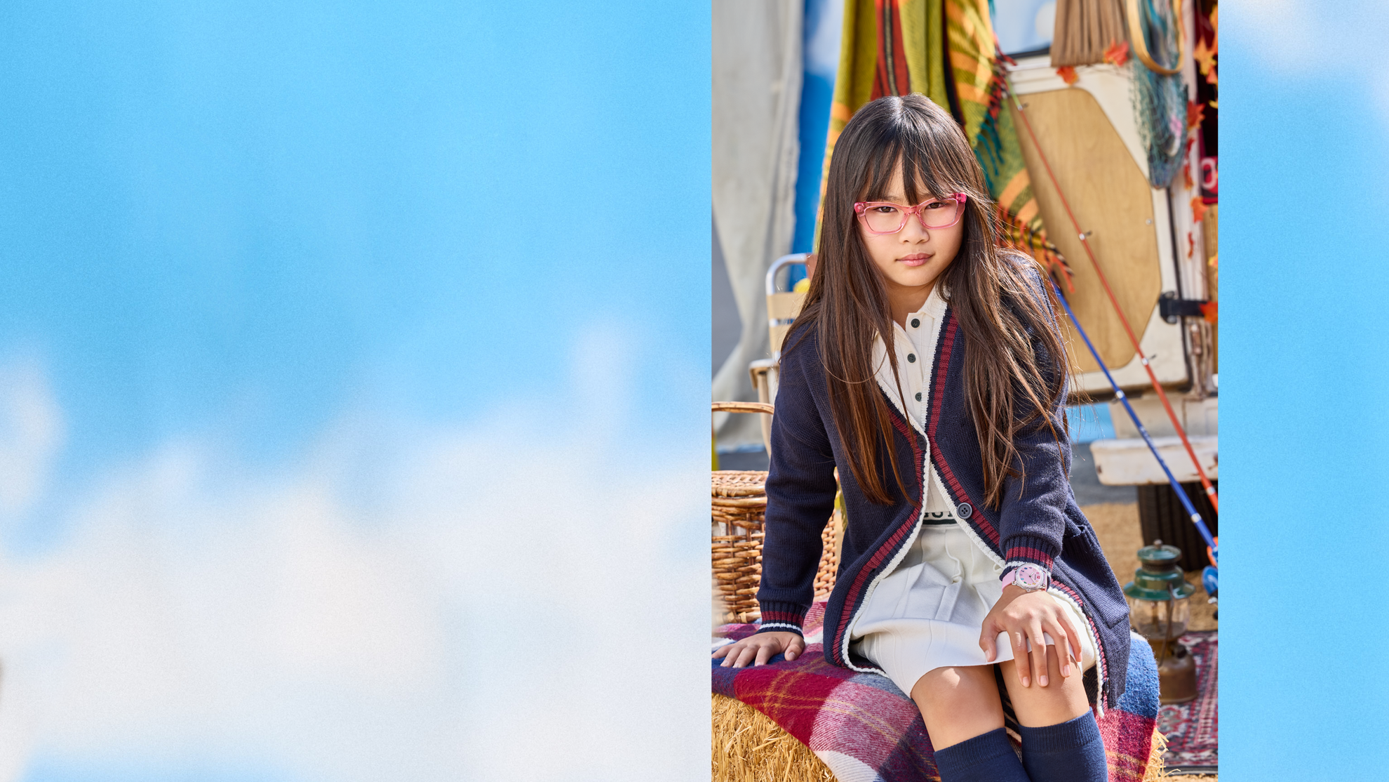 young girl wearing a pink guess watch