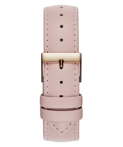 GUESS Ladies Pink Rose Gold Tone Analog Watch