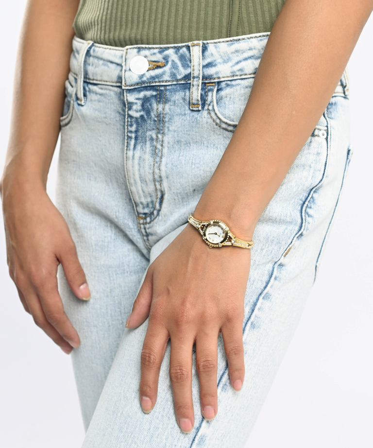 GUESS Ladies Gold Tone Analog Watch U0135L2 GUESS Watches US