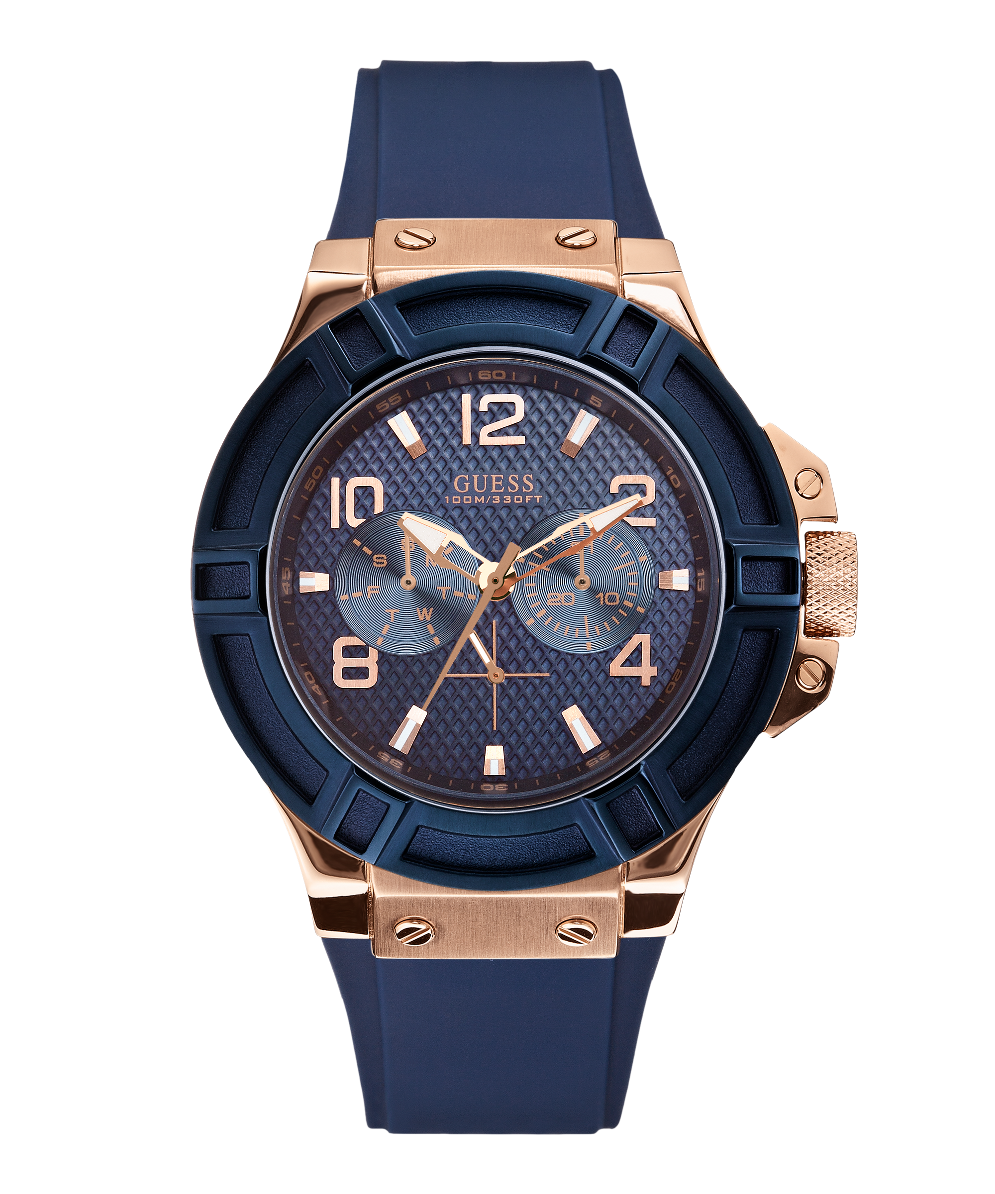 Guess blue 2025 chronograph watch