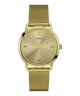 GUESS Mens Gold Tone Analog Watch