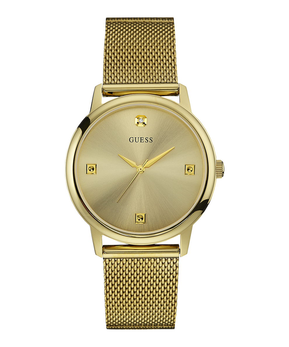 GUESS Mens Gold Tone Analog Watch