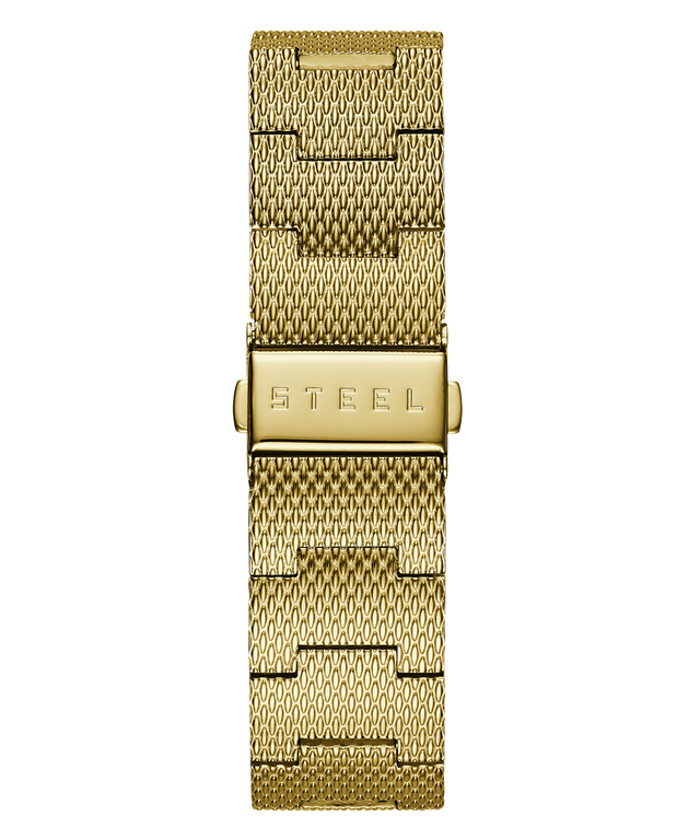 GUESS Mens Gold Tone Analog Watch back view