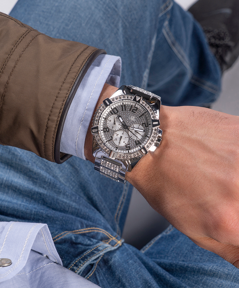 GUESS Mens Silver Tone Multi-function Watch - U0799G1 | GUESS Watches US | Quarzuhren