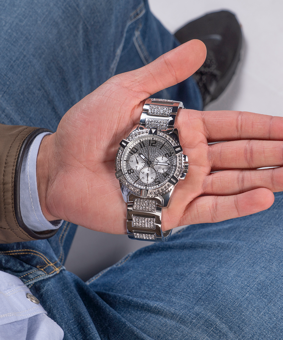 Guess silver 2025 watch mens