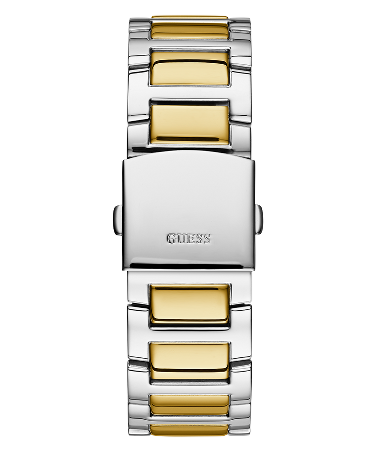 GUESS Mens Silver Tone Gold Tone Multi function Watch U0799G4