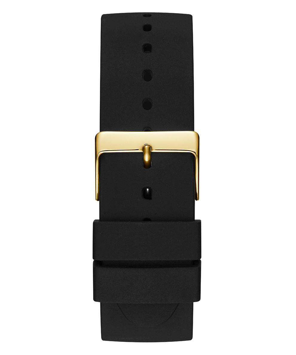 GUESS Mens Black Gold Tone Analog Watch back view image