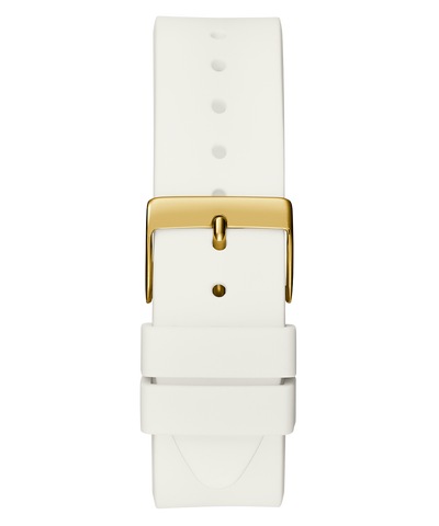 GUESS Ladies White Gold Tone Analog Watch