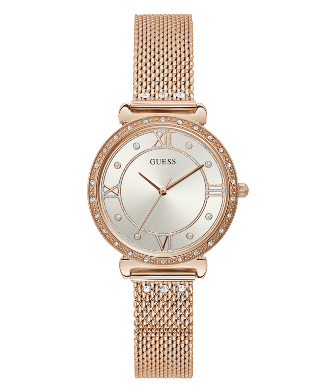 GUESS Ladies Rose Gold Tone Analog Watch