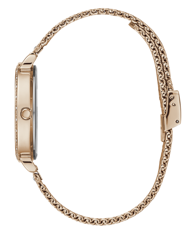 GUESS Ladies Rose Gold Tone Analog Watch