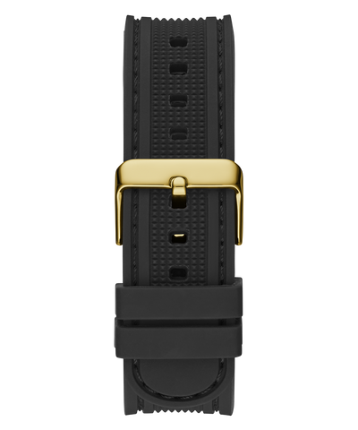 GUESS Mens Black Gold Tone Analog Watch