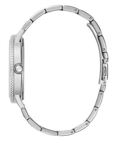 GUESS Mens Silver Tone Analog Watch