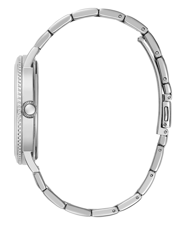 GUESS Mens Silver Tone Analog Watch