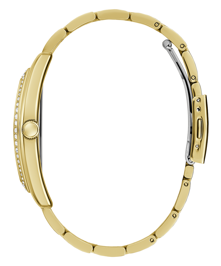 GUESS Mens Gold Tone Analog Watch