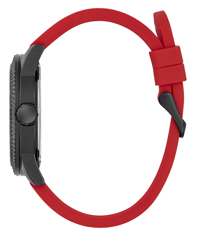 GUESS Mens Red Black Analog Watch