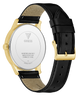 GUESS Mens Black Gold Tone Analog Watch