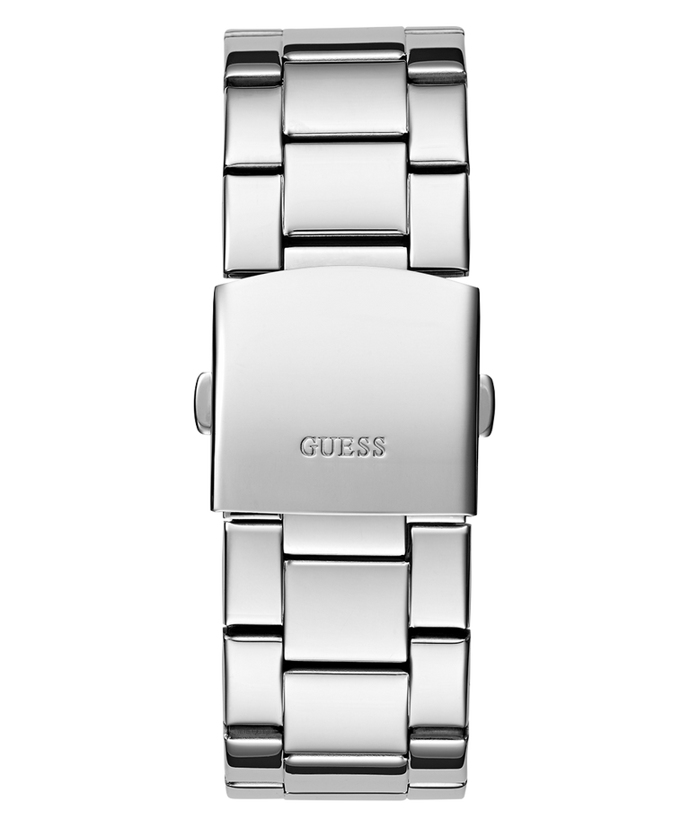 GUESS Mens Silver Tone Analog Watch