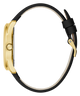 GUESS Ladies Black Gold Tone Analog Watch